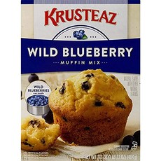 크러스티즈 와일드 블루베리 머핀 믹스 17.1온스 (3개 팩) Krusteaz Wild Blueberry Muffin Mix 17.1 OZ (Pack of 3), 17.1 온스(3팩), 1개