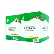 유성진 멸균가아제 소형 5cm*5cm*5매입 X20개/1박스+유성진 멸균가아제 대형 10cm*10cm*5매입 X20개/1박스, 1세트, 5매입