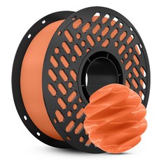 CaiLab 고강도 고탄성 PLA+ 3D 프린터 필라멘트 1.75mm 노즐 막힘 없는 선경 안정성 1kg, 주황색