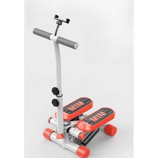 손잡이 스텝퍼 실내 계단 오르기 홈트 헬스 머신 걷기 하체 기구, 6. 손잡이 스텝퍼+ 휴대폰 홀더+당김줄