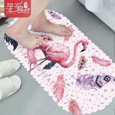 북유럽풍욕조 반신욕 목욕시설 욕조 인테리어 프린트 욕실 매트 미끄럼 방지 PVC 샤워장, 01 마블 블루, 01 69x35cm