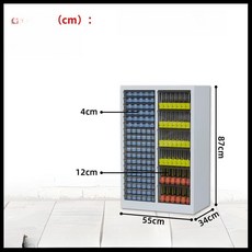 네일아트 용품 보관함 크림화이트 매니큐어 캐비닛 조합 서랍장, 1.4mm, 화이트 87 높이 24 (소+대)