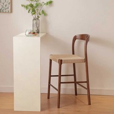 북유럽 등나무 의자 식탁의자 레스토랑 스툴 거실 라탄식탁의자, 34. 고무/체리/45cm