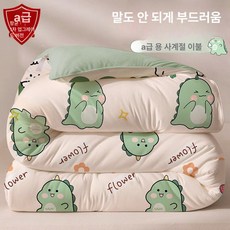 이불종류 겨울 차렵이불 SS 사계절 극세사 먼지없는이불, 항균 딥틸다이노소어
