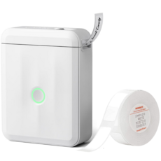 님봇 Niimbot D110 네임스티커 라벨프린터 (라벨지1개포함), D110M화이트+화이트12x22, 1세트