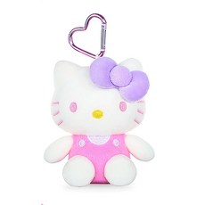 해외 정품 헬로키티 인형 11cm 카라비너 키링 가방고리, 키티C, 1개