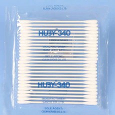 HUBY-340 無塵擦拭棒 工業用 防靜電光學尖頭擦拭棒, 1個, 1包25支