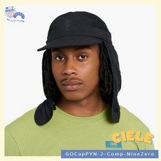 Ciele GOCapPYN-2-Comp-NineZero 可拆式護頸 運動跑帽 影黑, 1個