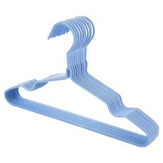 兒童衣架【10/20個裝】加厚防滑不鏽鋼衣架 寶寶/大童/嬰兒/幼童曬衣架, 北歐藍, 1個