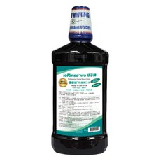 ioRinse 優樂碘防護漱口水 無酒精 不染色, 1個, 青蘋果 1000ml