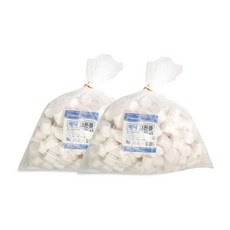 메딕 코튼롤 4호(2.5cm) 450g x 2개 총900g 대용량 원형 소독솜 순면 탈지면, 1세트