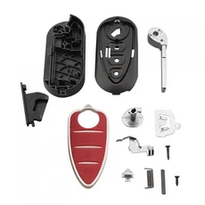 3Buttons Remote Car Key Shell Fob Uncut Blade Fit Folding Alfa Giulietta 159 GTA, 01 1Set