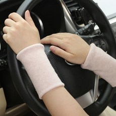 護腕女手腕加厚透氣男腕巾運動健身跑步擦汗保暖護套袖子假袖, 淺粉色（加厚）, 1個