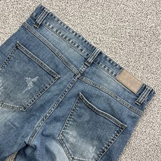 (구제의류)플랙 스크래치 데미지 워싱 청바지 31 / 빈티지아워 250514