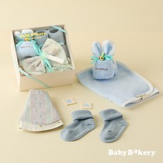 [출산백일돌선물] NEW스카프빕 외출세트 (블루 핑크 택1) (출산백일돌선물) (베이비베이커리 본사/오후5시 이전 주문건 당일출고), 1개, 블루