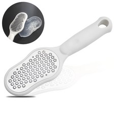 나믹스 날림 방지 오각형 줄면 프리미엄 발 각질 제거기, 1개, 화이트