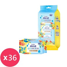 蓓比適 零添加迷你大濕巾15抽 6包組*36組/箱, 1個, 1個裝