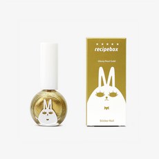 [에스키즈] 레시피박스 아동 주니어 키즈 수성 매니큐어 (글로시펄골드), NA-010-GLOSSY PEARL GOLD, 1개