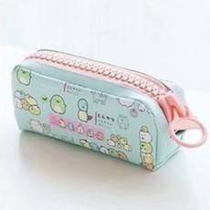 핑키몰 귀여운 캐릭터 대용량 필통 펜케이스 학생 필통 파우치, 1개, 블루