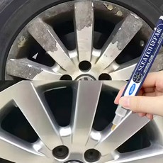 차량용 휠복원펜 실버 자동차 흠집 보수 휠페인트 자가수리 스크래치 붓펜 은색, 단품