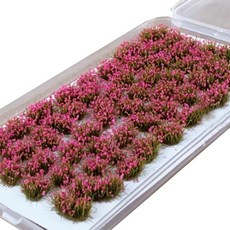 디오라마 꽃 화초 꽃밭 50그루 세트 화이트 퍼플 핑크 오렌지×옐로우 옐로우 전5색 철도 모형 미니어처 DIY 녹색 화초가 딸린 꽃 풀밭 레이아웃 하코노니와단 정원 정원 춘첨 경치, 1개