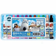 미풀 동아 크레파스 12색 색칠도구