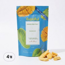 프루티풀 하룸마니스 망고 고급품종 동결건조 망고칩, 20g, 4개