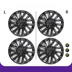 테슬라 모델3 Y 전용 휠커버 보호 휠캡, 3-18 신화 별 [무광블랙], 1개
