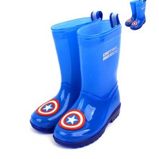 마블 캡틴아메리카 LED 레인부츠 어린이 남아 장화