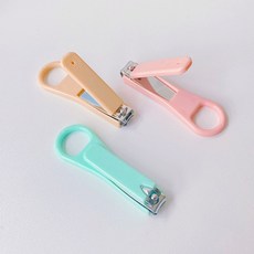 파스텔 미니 손톱깎기 휴대용 손톱깍이 발톱깍이 네일케어 스텐 콤펙트사이즈, 민트, 1개