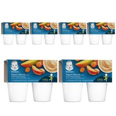 거버 요거트 블렌드 스낵 99g, 당근 + 복숭아 + 망고, 24개입