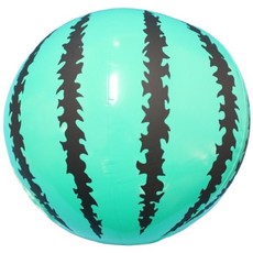 充氣西瓜球 吹氣海灘球 沙灘球 直徑約25cm 兒童戲水玩具 海灘必備, 西瓜色, 1個, 約25cm