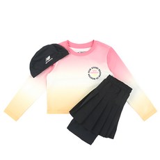 뉴발란스 키즈 여아 래쉬가드 2in1 NK9RE2102G