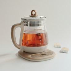 고스 글라스 티포트 전기포트 보온 커피 무선 분유포트