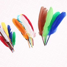 다민 혼합 1봉 공예용깃털 DIY공예재료 드림캐쳐만들기