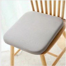 실크 메모리폼 방석쿠션 밀크실크 원단 논슬립 사무실 의자 통풍방석, 블랙