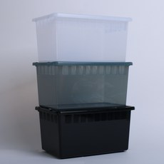 JIF 지곤 적재형 케이지 대 투명 블랙투명 올블랙 파충류 사육장, ver1[블랙투명(블루)]