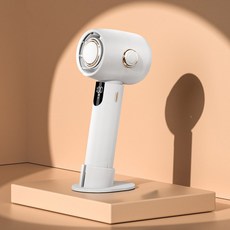 탁상용 선풍기 무소음 무선 미니 usb 충전형 사무실 전기 US 소형 선풍기 터빈 쿨러 미니 휴대용 사무실 리프리스 핸드 3000m 데스크탑 충전식 저소음 실내, White 3000mAh
