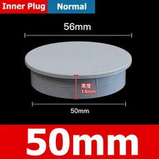 흰색 파이프 보호 커버 PVC 캡 배수관 엔드 플러그 피팅 20-400mm 확장형 튜브 씰링 커넥터, 02 5pcs, 27 50mm - Inner plug