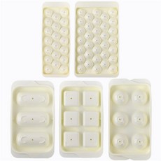 뮤르가즘 아이스볼 얼음 트레이 얼음통, 원형소형 33구, 1개