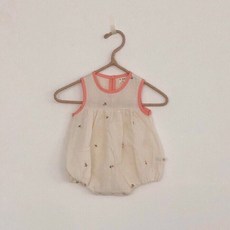 신생아 아기 멜로디 나시 베이비슈트 베이비 시원한 민소매 슈트 북유럽아기옷