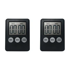 1 5pcs 디지털 전자 주방 타이머 LCD 디스플레이 스톱워치 미니 스포츠 운동 베이킹 요리, 04 2pcs