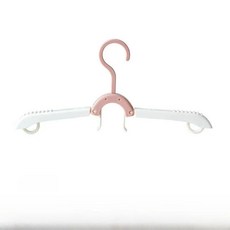휴대용 접이식 옷걸이 다기능 여행용 빨래 건조대 옷 건조 홀더 수납 정리함, 1개, 5. [핑크와 화이트] 5개입