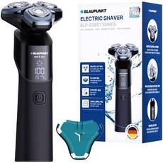 블라우풍트 IPX6 방수 LED 셀프스탠딩 3헤드 전기면도기, BLP-ES801NBT, 블랙