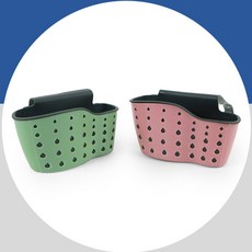 현명한겸손 무타공 비누받침대 물빠짐거치대, 핑크, 1개