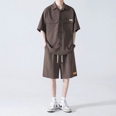 스타일닥터 남성 여름 반팔 세트 캐주얼 셔츠반바지 투피스