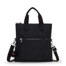 Kipling 여성용 Eleva 라지 핸드백 블랙 토널 미디엄 키플링 264978
