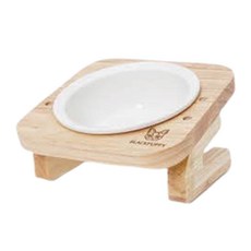 강아지 우드 식기 도자기 1구 고양이 밥그릇 물그릇ver6+3Hko