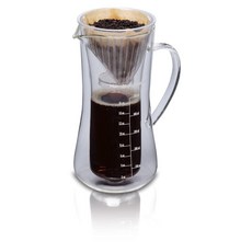 Hamilton Beach Pour Over Drip 커피 메이커 502.8ml(17온스) 유리 카라페