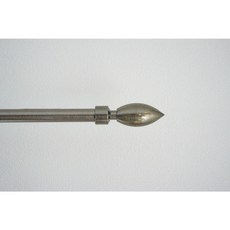 金屬窗簾桿 義大利系列 飾頭 小馬尾 16mm 2入, 古銅